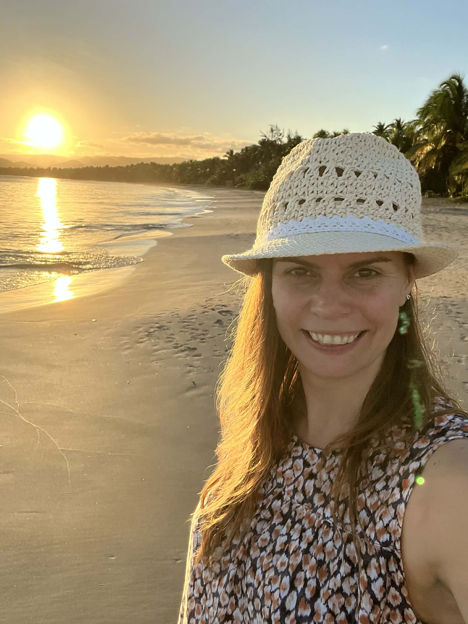 Hélène au coucher de soleil